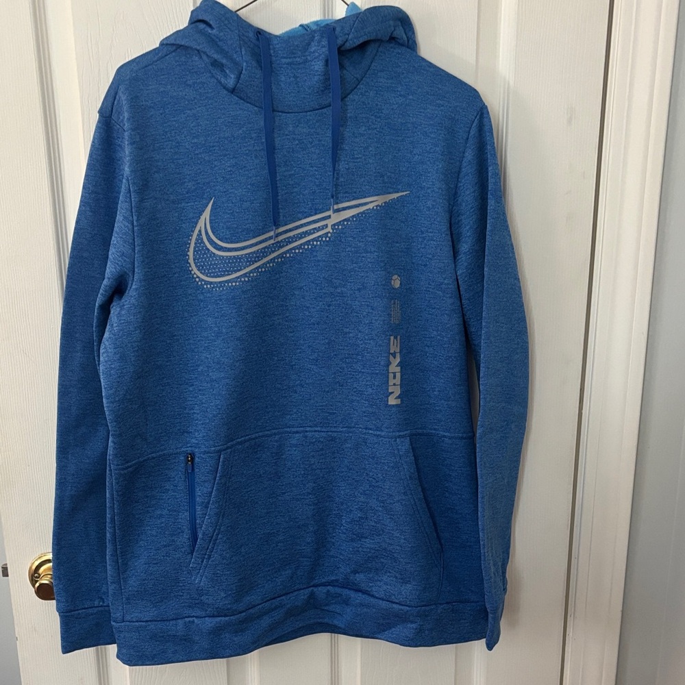 Nike Royal Blue Hoodie with Silver Swoosh